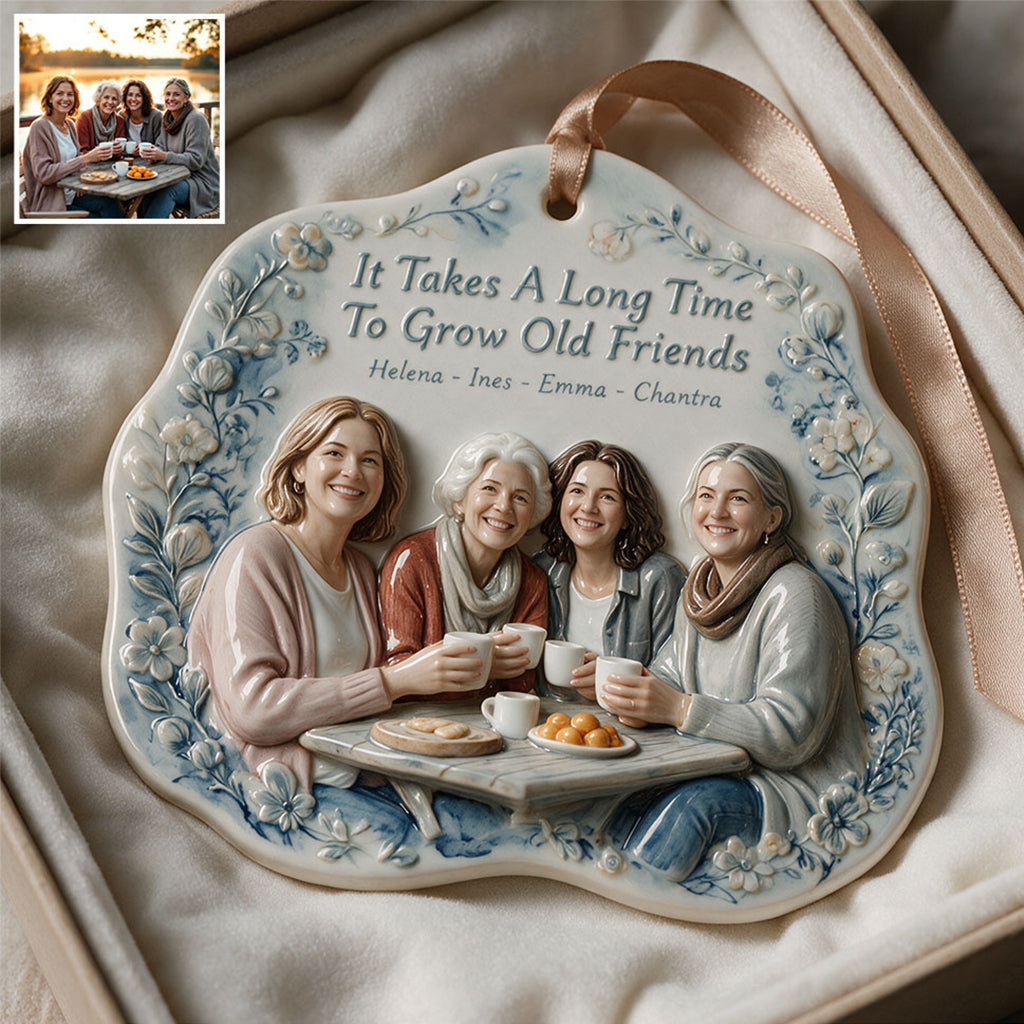 Besties Forever - Personalized Bestie Premium 3D Ornament