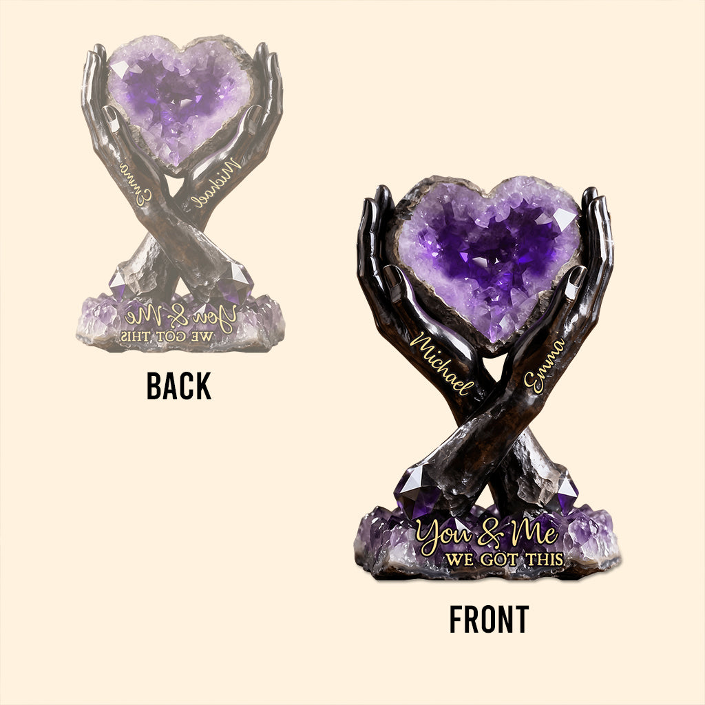 You & Me We Got This - Personalized Couple Custom Shaped Acrylic Plaque