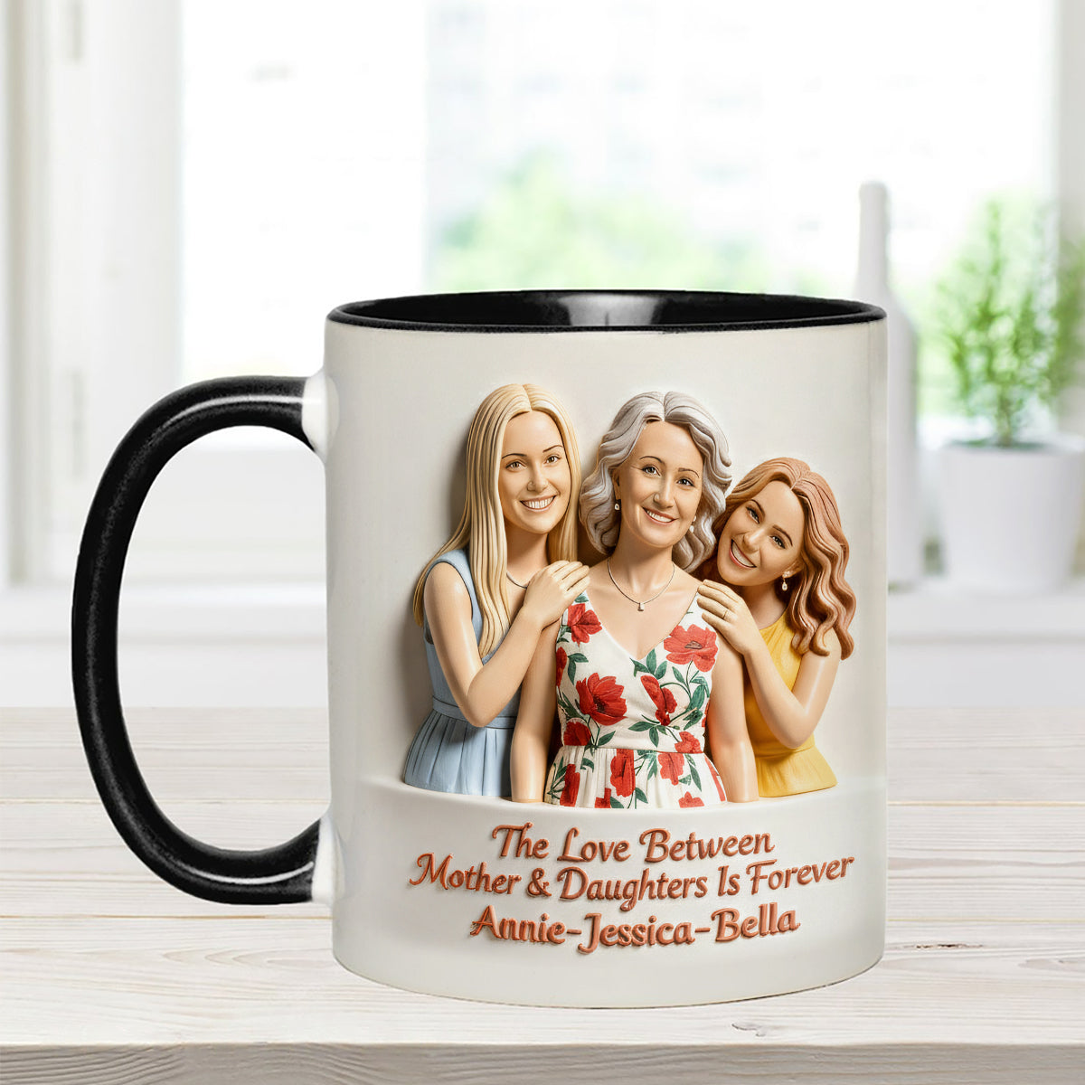 Cadeau idéal pour maman - Coffret personnalisé « Mère » avec tasse et agitateurs en acrylique