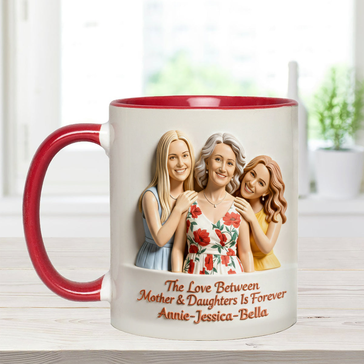Cadeau idéal pour maman - Coffret personnalisé « Mère » avec tasse et agitateurs en acrylique