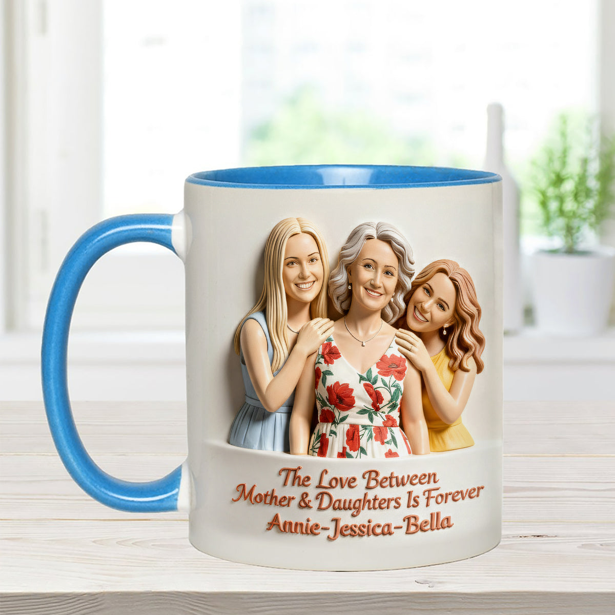 Cadeau idéal pour maman - Coffret personnalisé « Mère » avec tasse et agitateurs en acrylique