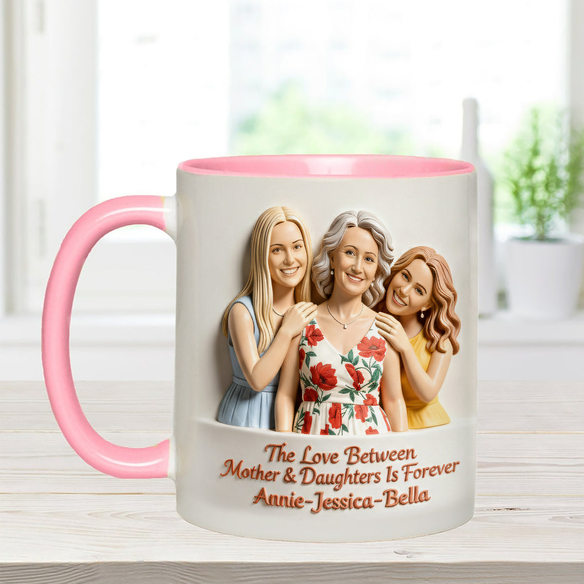 Cadeau idéal pour maman - Coffret personnalisé « Mère » avec tasse et agitateurs en acrylique