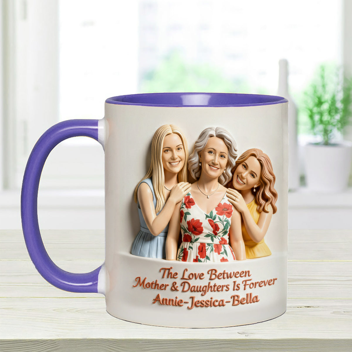 Cadeau idéal pour maman - Coffret personnalisé « Mère » avec tasse et agitateurs en acrylique