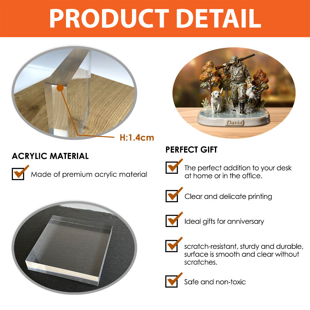 Trophy Moments - Personalized Hunting Custom Shaped Acrylic Plaque