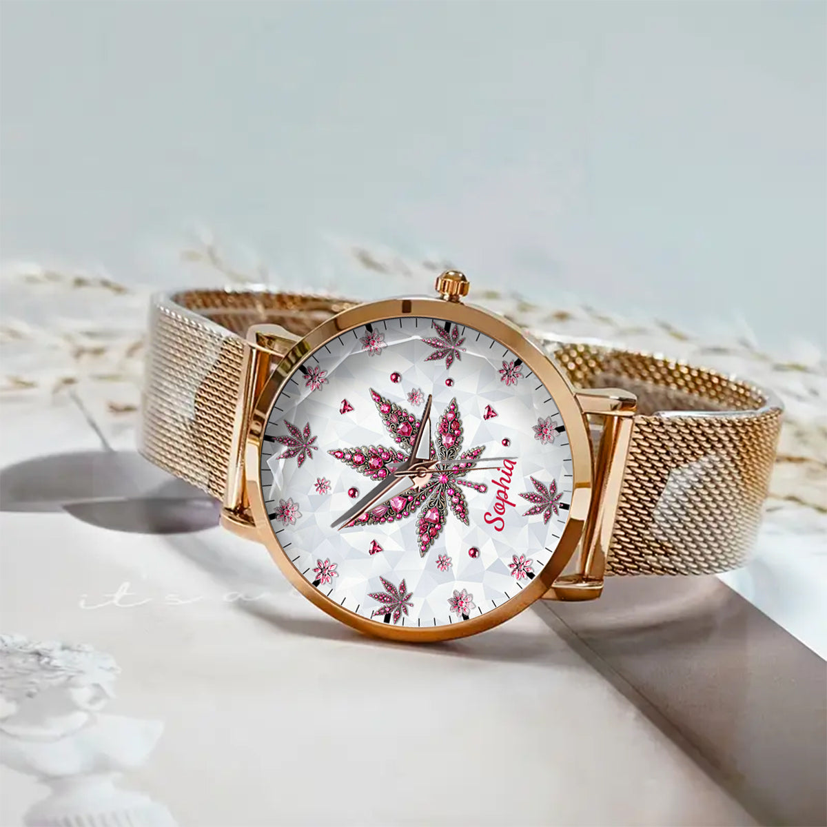 Stunning Leaf - Personalized Weed Women Hand Watch