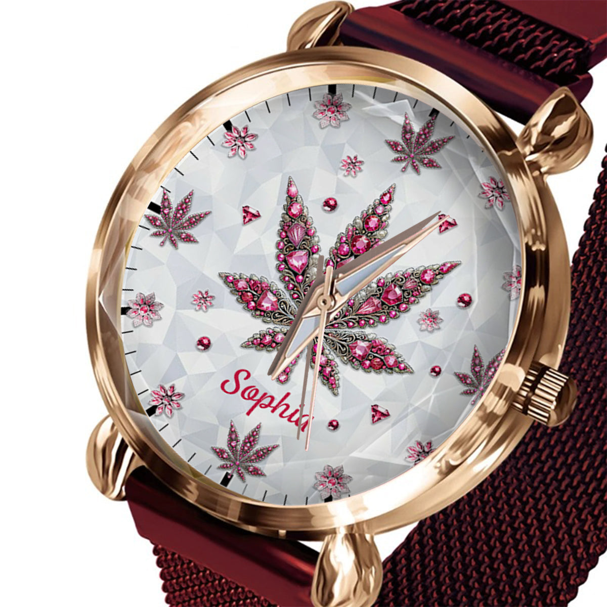 Stunning Leaf - Personalized Weed Women Hand Watch