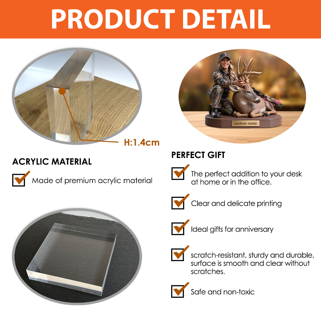 Plaque acrylique personnalisée à partir de n'importe quelle photo - Plaque de chasse personnalisée en forme de carte de crédit