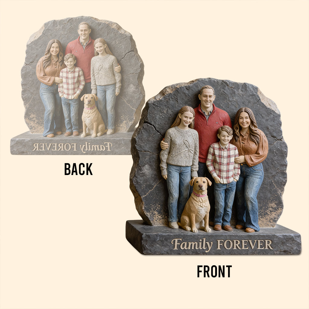 Gifts For Family Member - Personalized Family Custom Shaped Acrylic Plaque