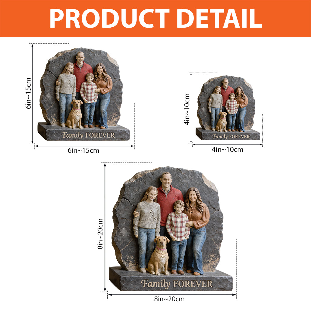 Gifts For Family Member - Personalized Family Custom Shaped Acrylic Plaque