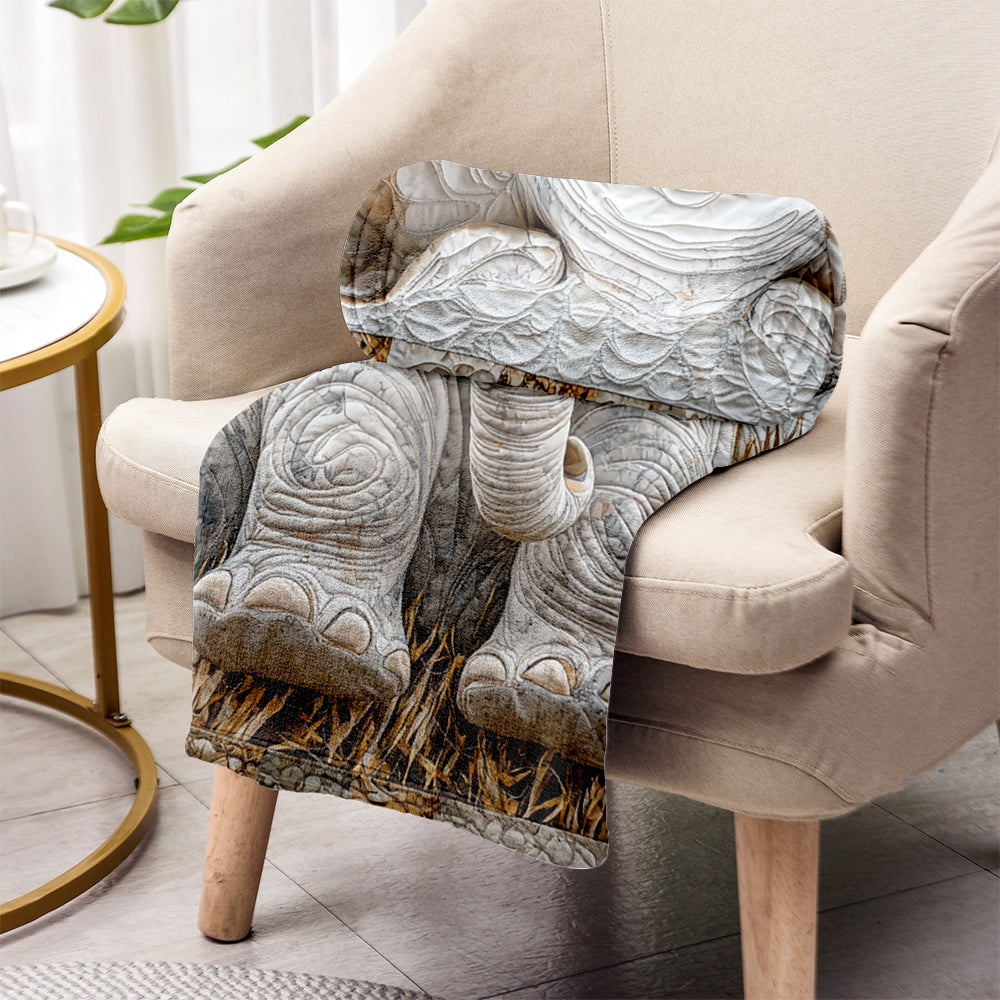 Adorable éléphant - Couverture personnalisée éléphant