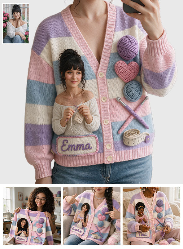 Amour du Crochet - Cardigan Personnalisé en Tricot