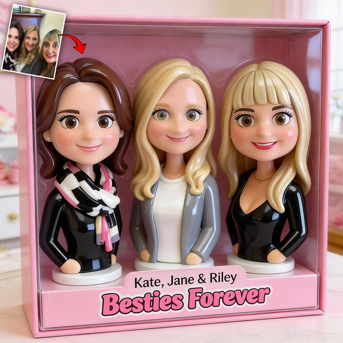 Custom Any Photo - Galentine Squad - Personalized Bestie Custom Shaped Acrylic Plaque