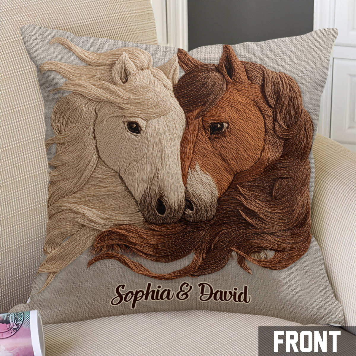 You & Me - Personalized Couple Throw Pillow