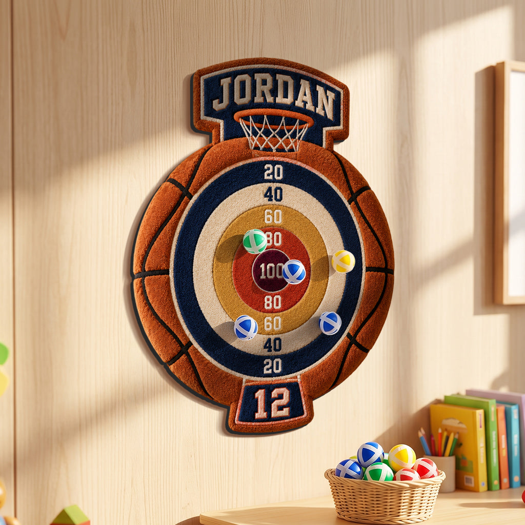Ready, Aim, Giggle! - Personalized Son Sticky Ball Dart Board Set