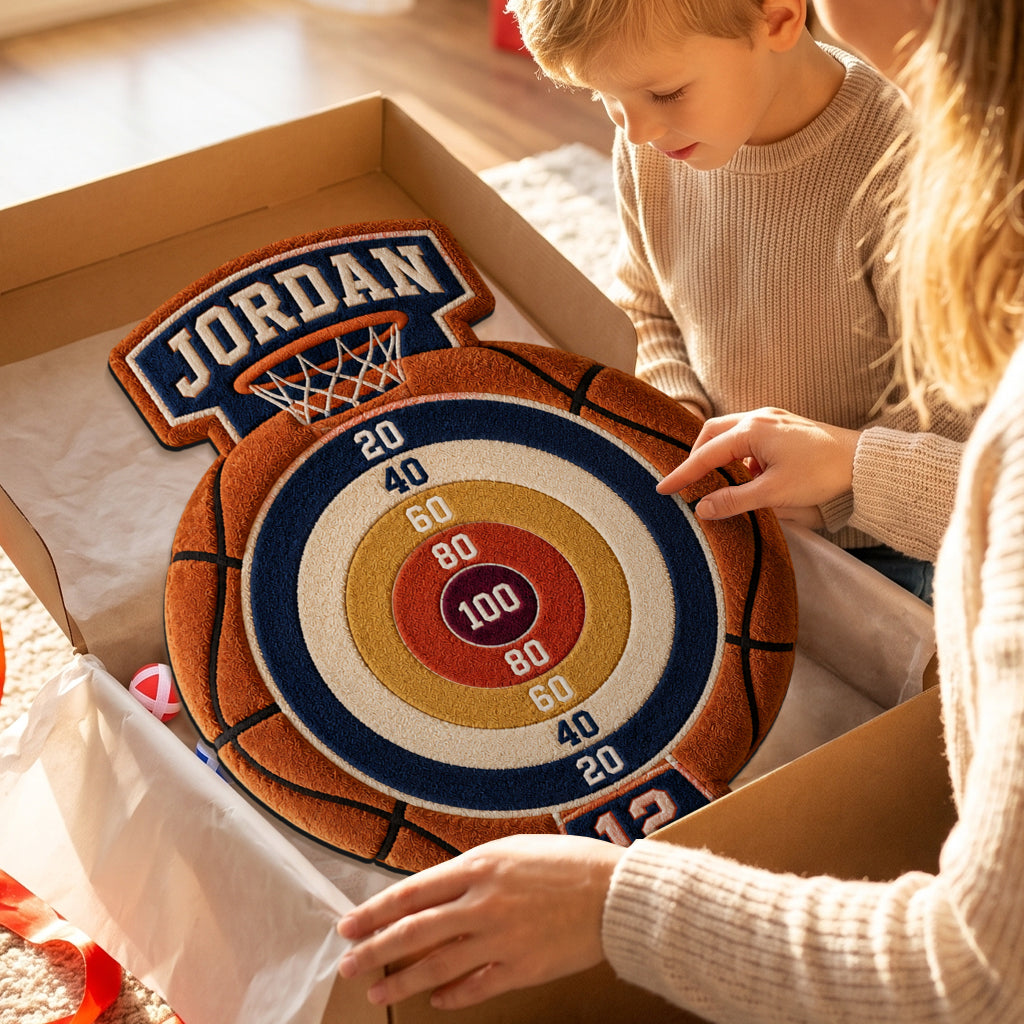 Ready, Aim, Giggle! - Personalized Son Sticky Ball Dart Board Set