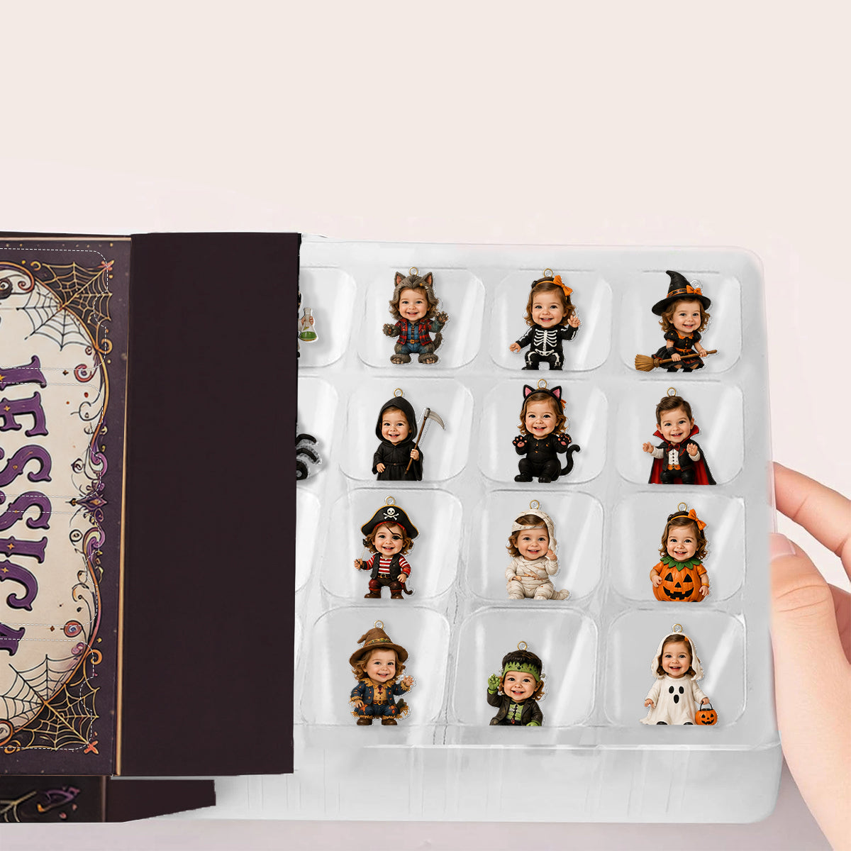 24 Days Of Halloween Fun - Personalized Kid Advent Calendar With Ornaments