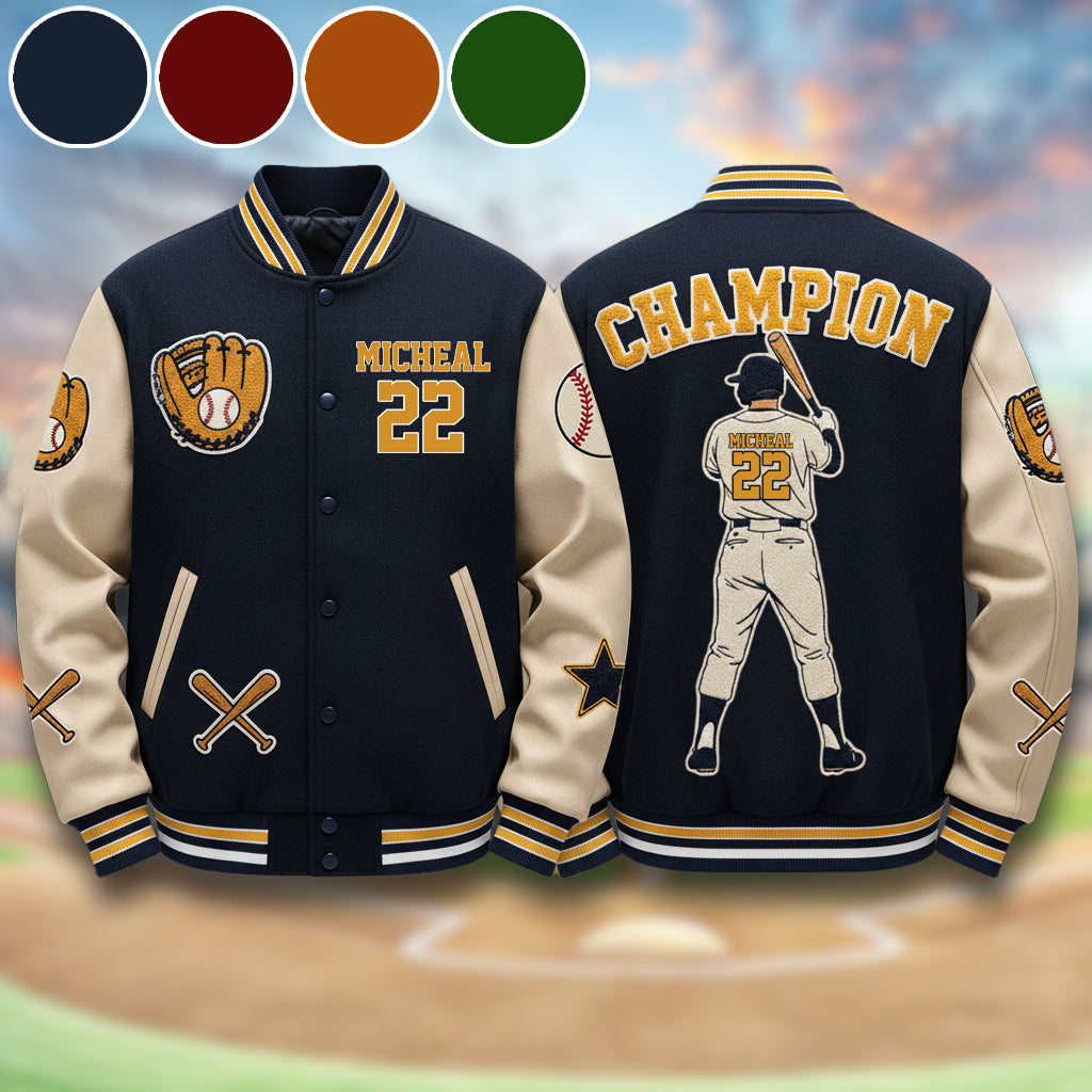 Baseball Champion - Personalized Baseball Varsity Jacket