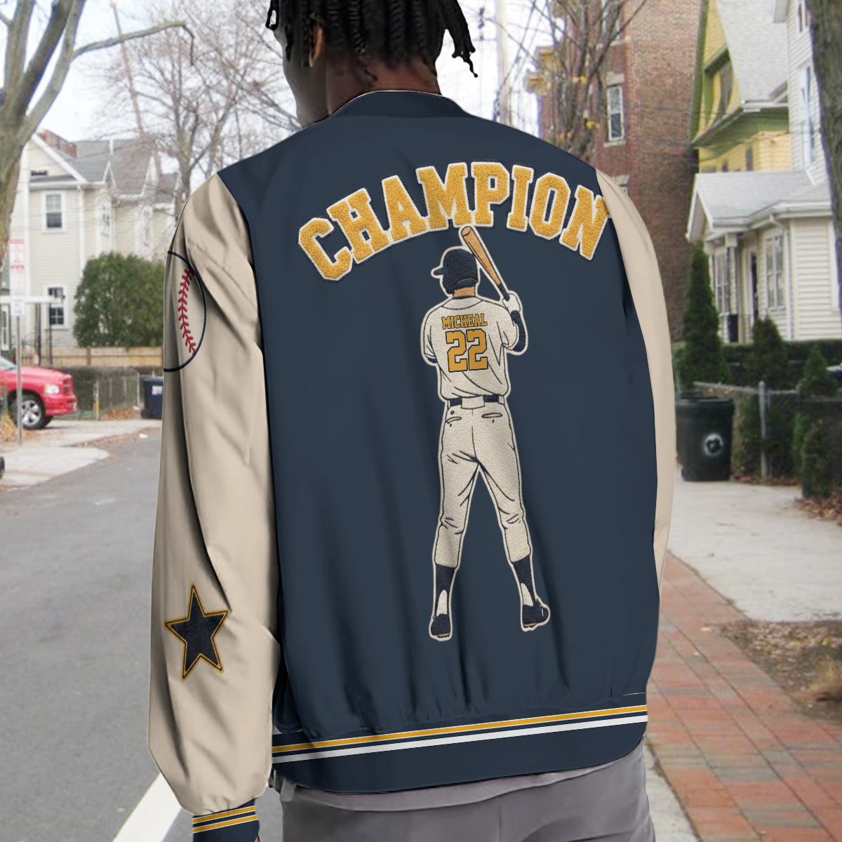 Baseball Champion - Personalized Baseball Varsity Jacket