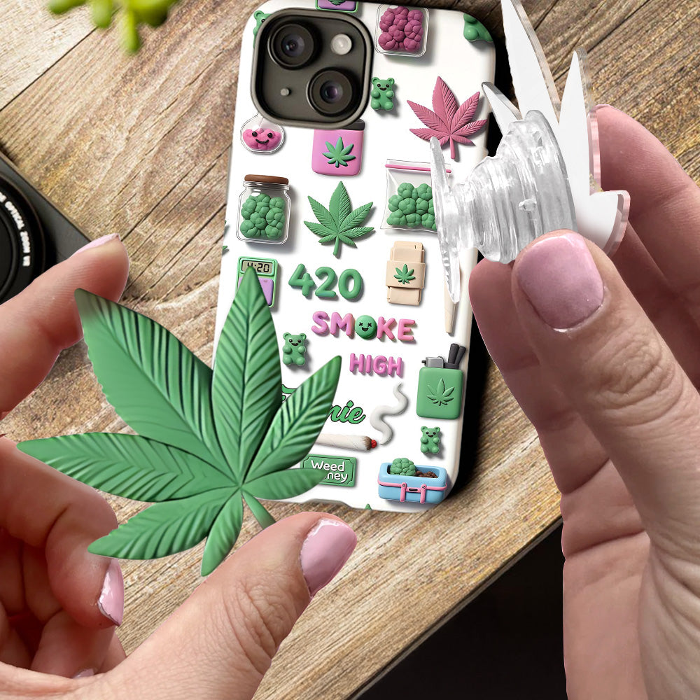 Stoner Chic – Personalisierte Handyhülle mit Weed-Motiv