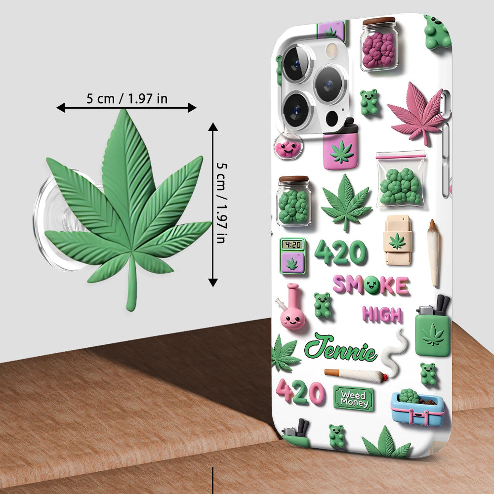 Stoner Chic – Personalisierte Handyhülle mit Weed-Motiv