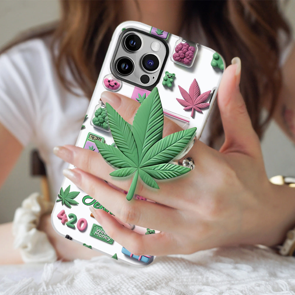 Stoner Chic – Personalisierte Handyhülle mit Weed-Motiv