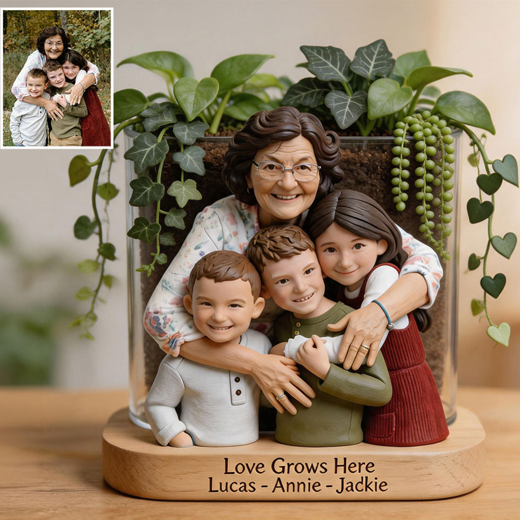 Omas Garten - Personalisierter Acryltopf für Großmutter