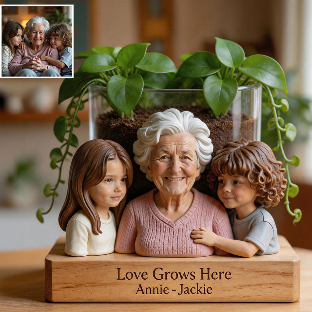 Omas Garten - Personalisierter Acryltopf für Großmutter