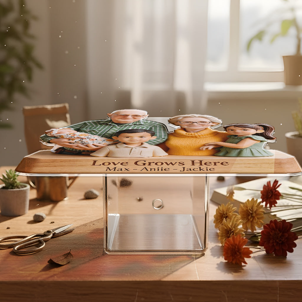 Omas Garten - Personalisierter Acryltopf für Großmutter