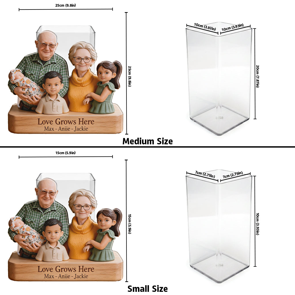 Omas Garten - Personalisierter Acryltopf für Großmutter