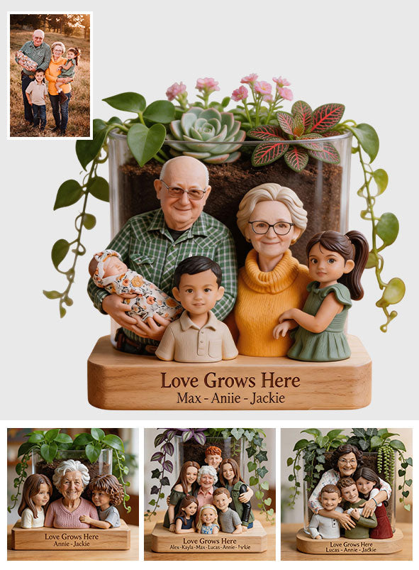 Omas Garten - Personalisierter Acryltopf für Großmutter