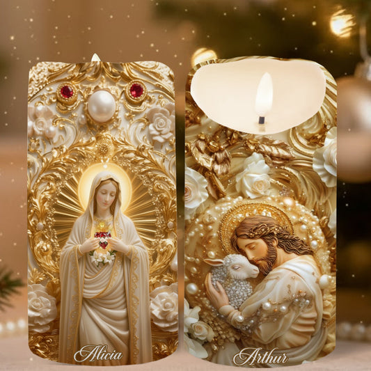 Eternal Faith - Personalized Christian Flameless Candle