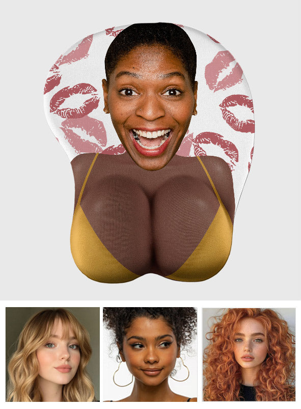 Custom Face Funny & Naughty - Personalized Couple 3D Mouse Pad