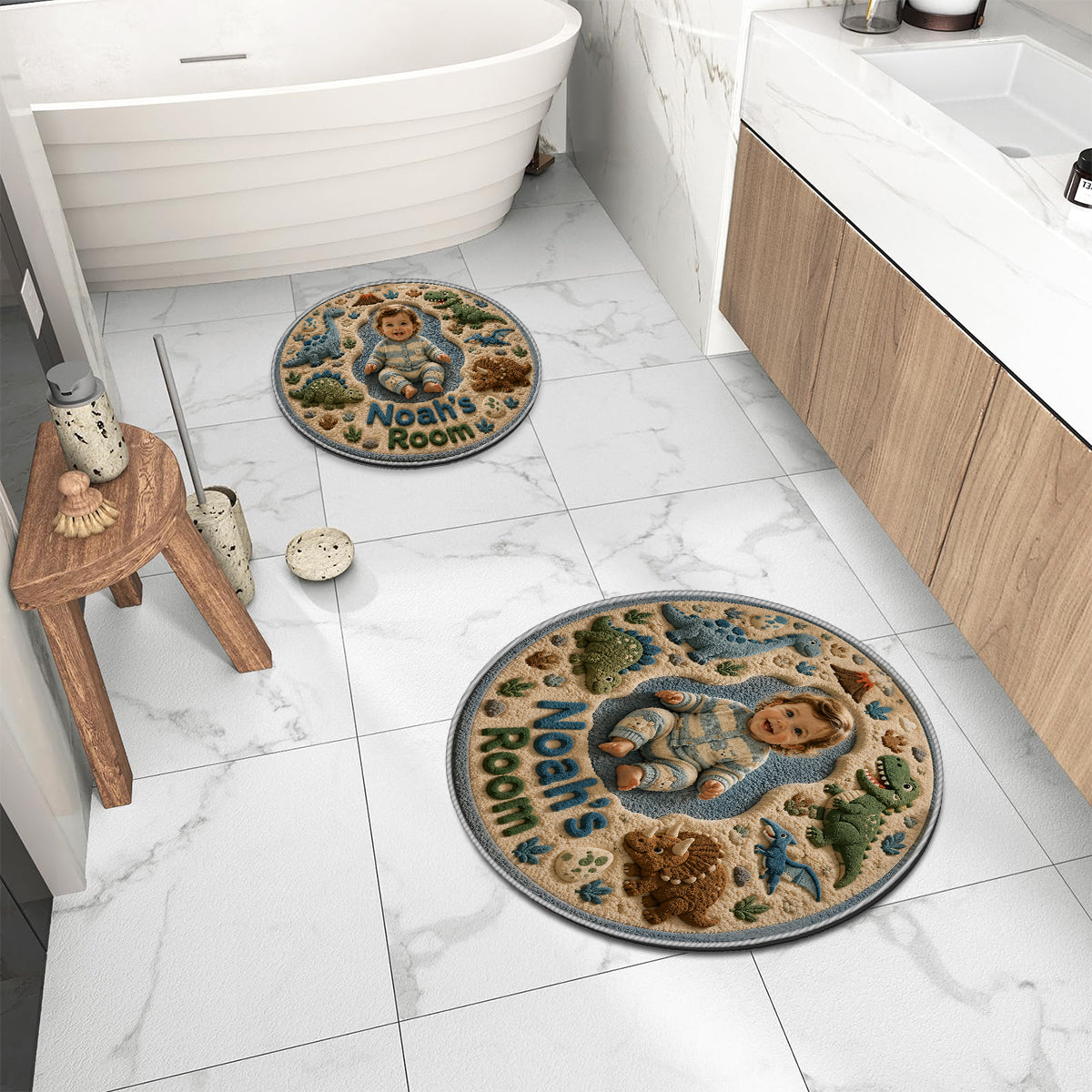 Cadeau Parfait Pour Enfants - Tapis Personnalisé Antidérapant