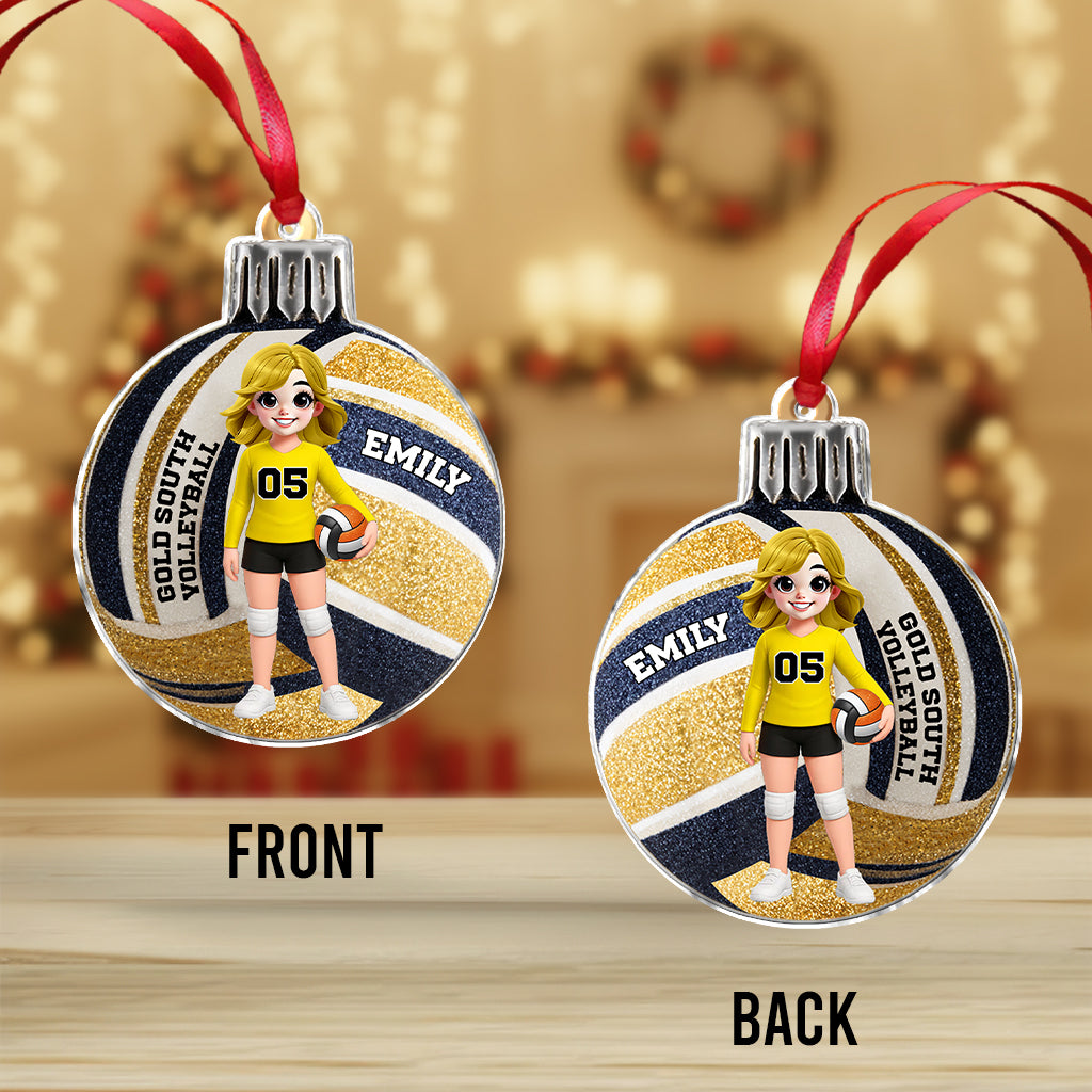 Love Volleyball - Personalized Volleyball Ornament