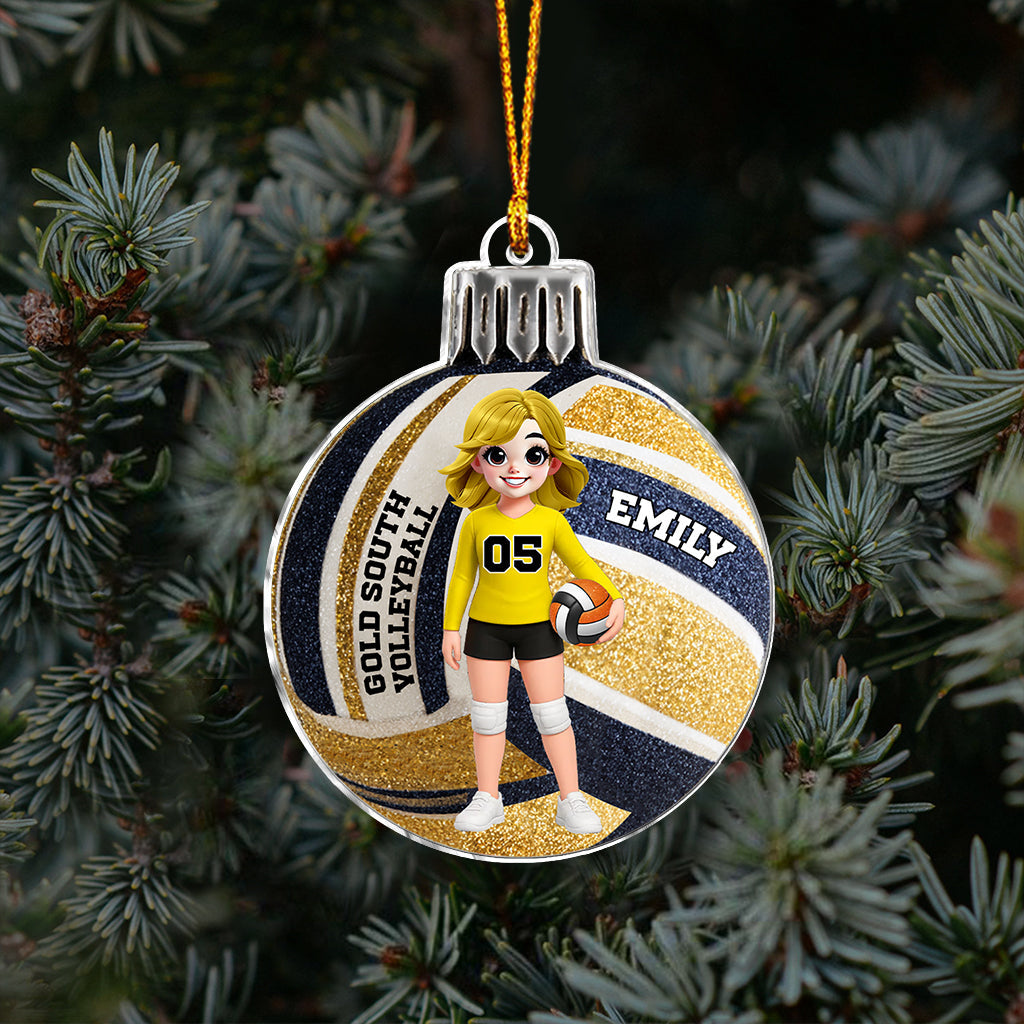 Love Volleyball - Personalized Volleyball Ornament