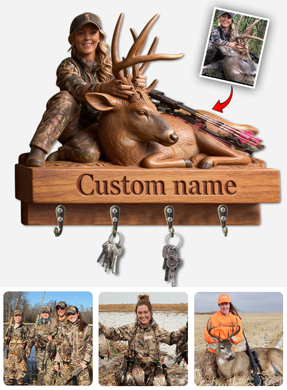 Love Hunting - Personalized Hunting Custom Shaped Hanging Rack