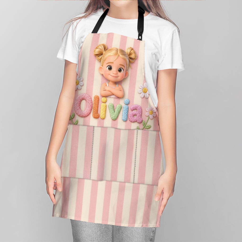 Any Photo - Personalized Kid Apron With Pockets