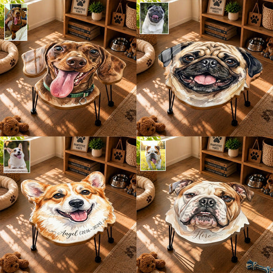 Pet Owner Gift - Personalized Dog Table Custom Shape