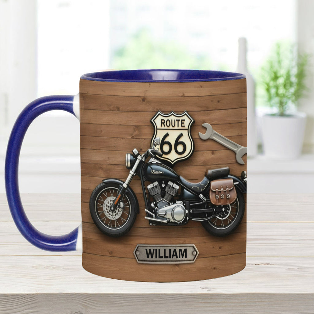 Motorcycle - Personalized Biker Accent Mug