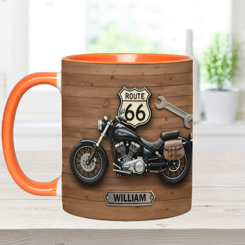 Motorcycle - Personalized Biker Accent Mug