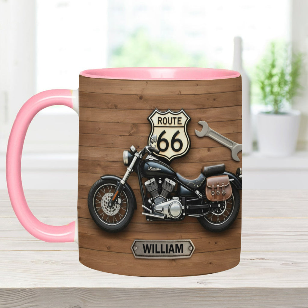 Motorcycle - Personalized Biker Accent Mug
