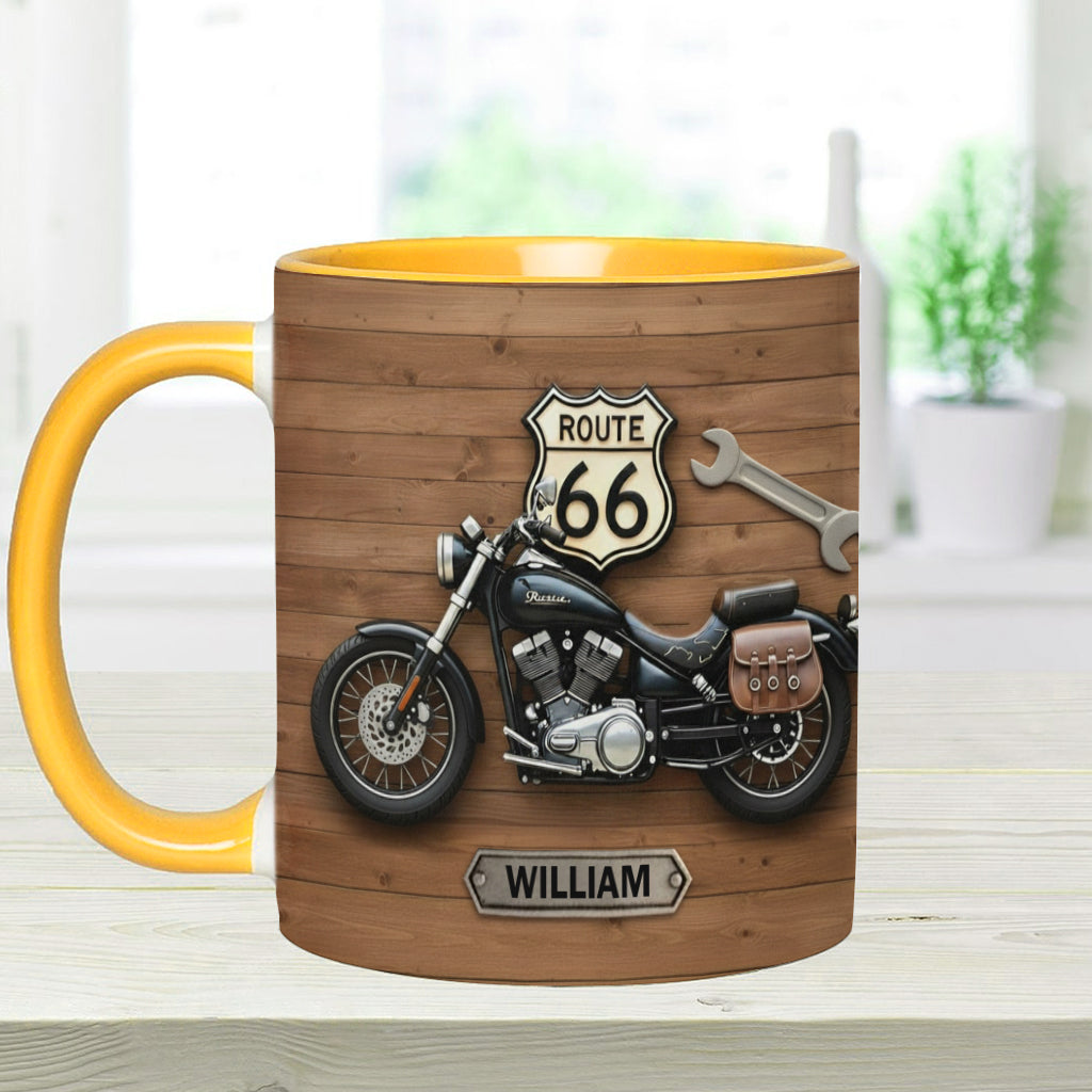Motorcycle - Personalized Biker Accent Mug