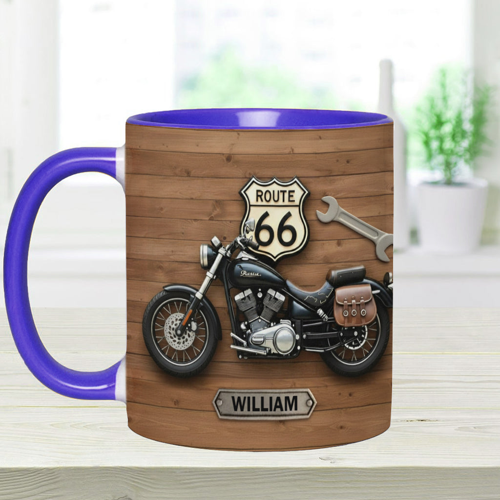 Motorcycle - Personalized Biker Accent Mug