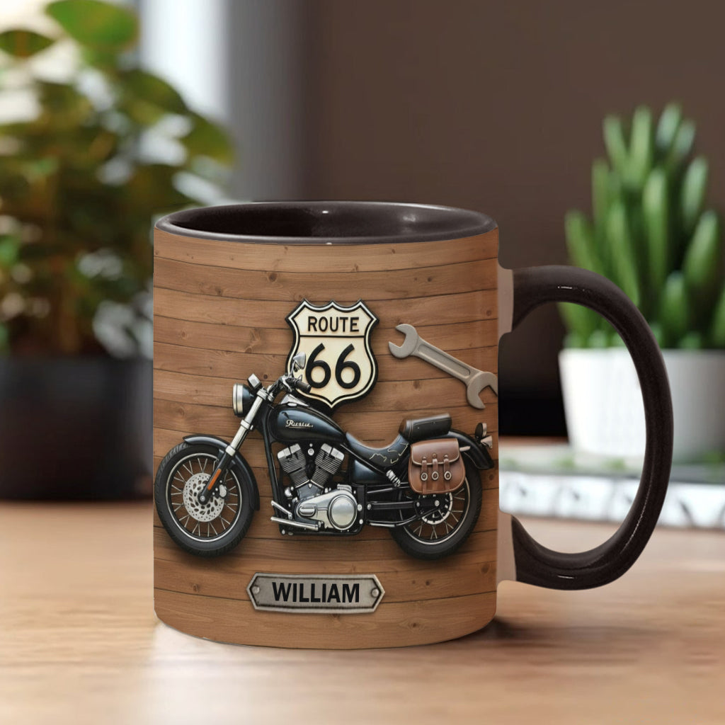 Motorcycle - Personalized Biker Accent Mug