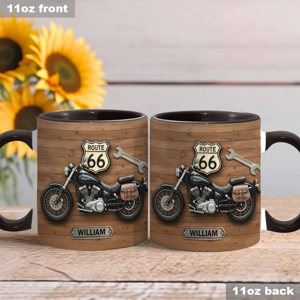 Motorcycle - Personalized Biker Accent Mug
