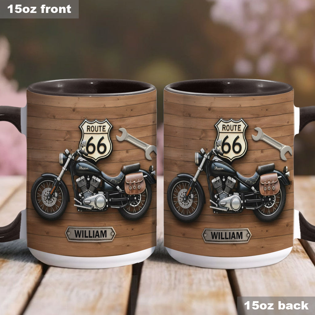 Motorcycle - Personalized Biker Accent Mug
