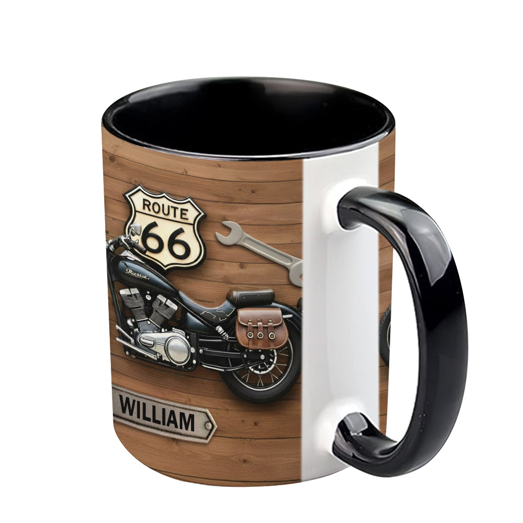 Motorcycle - Personalized Biker Accent Mug