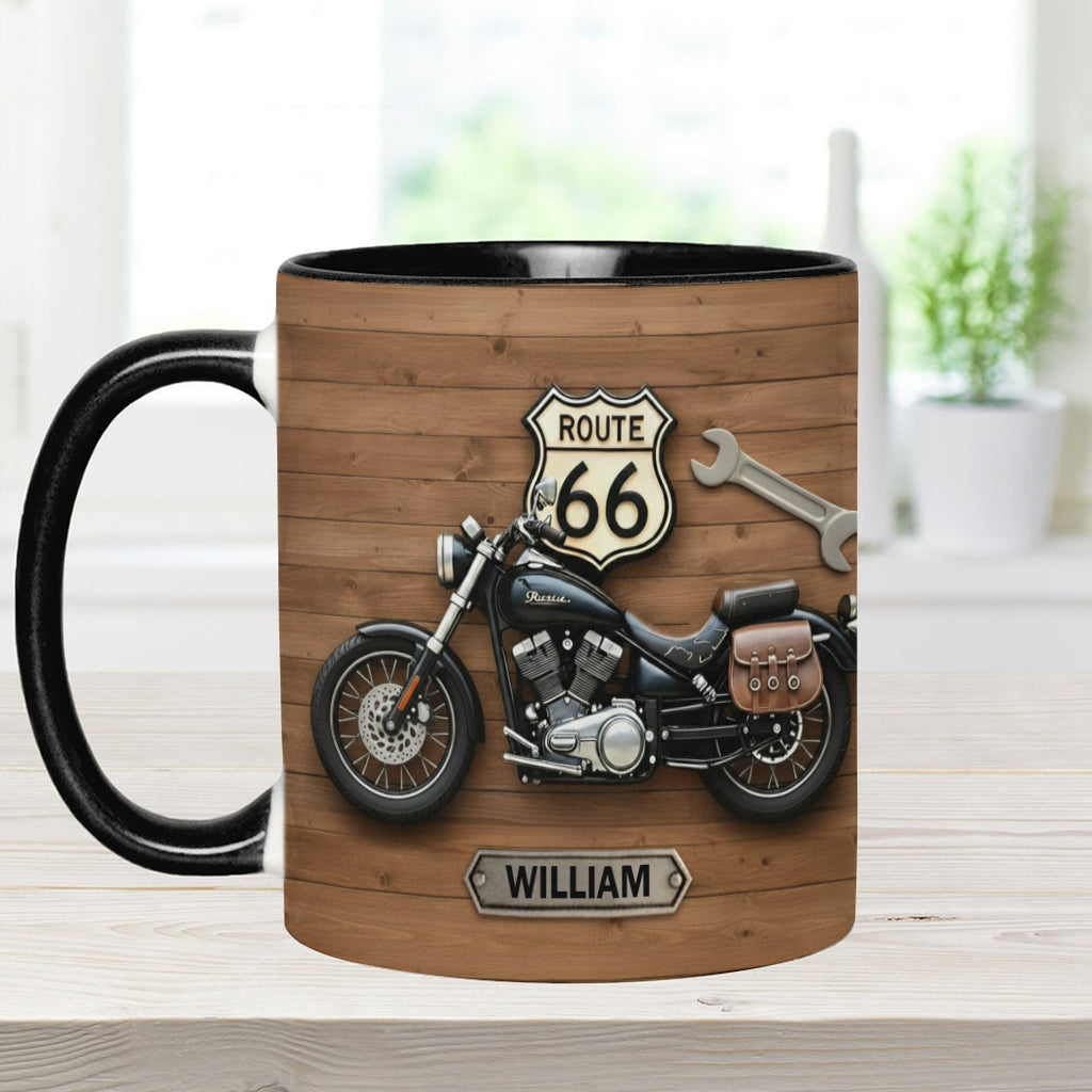 Motorcycle - Personalized Biker Accent Mug