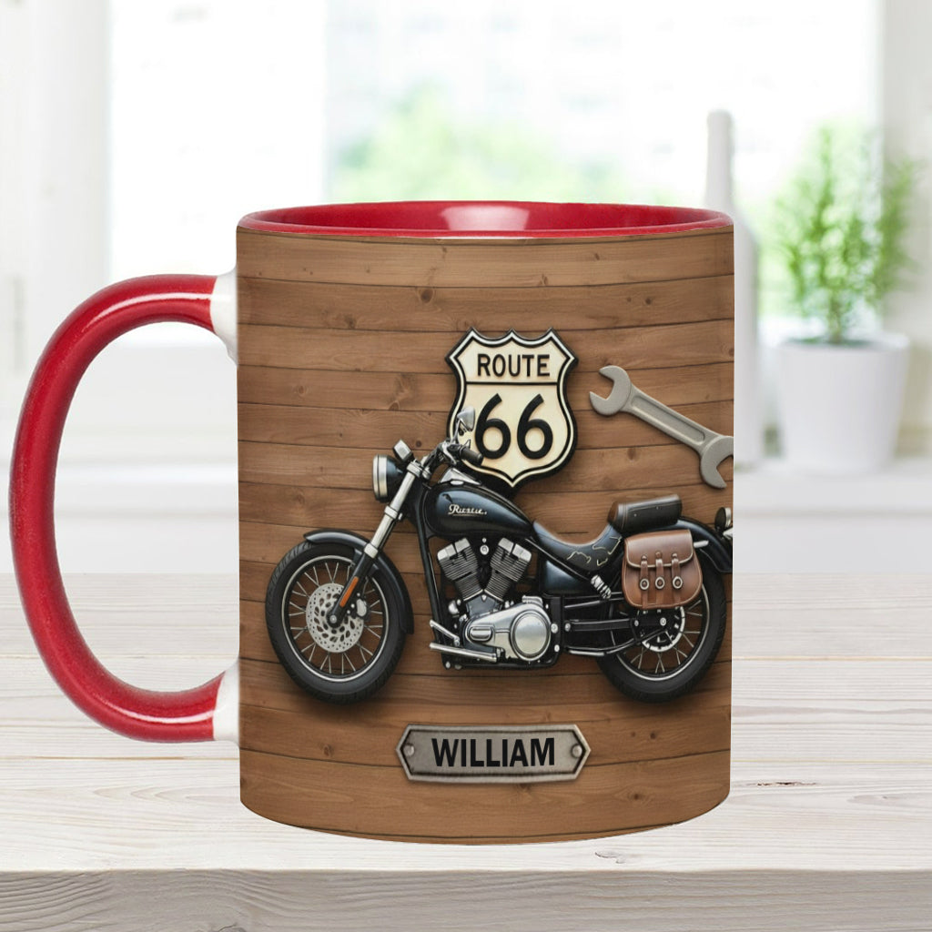 Motorcycle - Personalized Biker Accent Mug