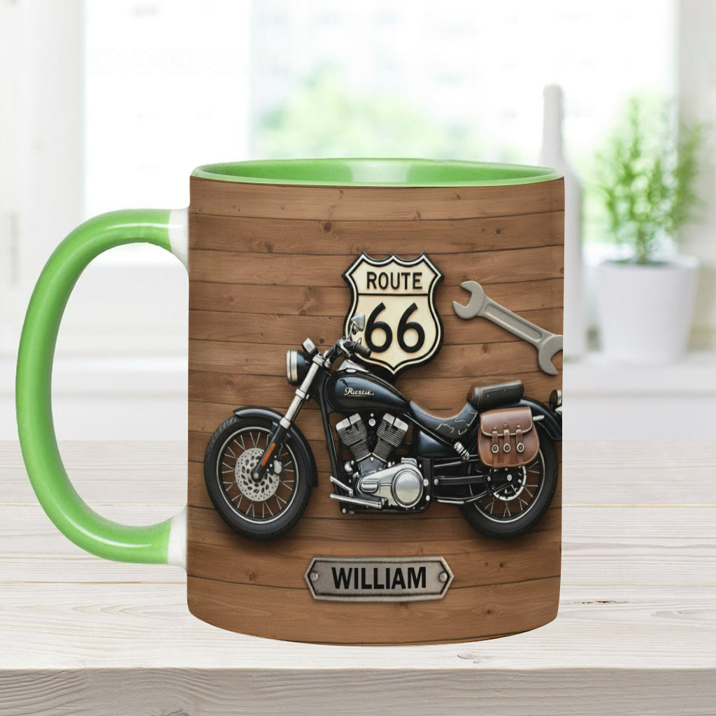 Motorcycle - Personalized Biker Accent Mug